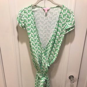 Lily Pulitzer wrap dress size L-worn once